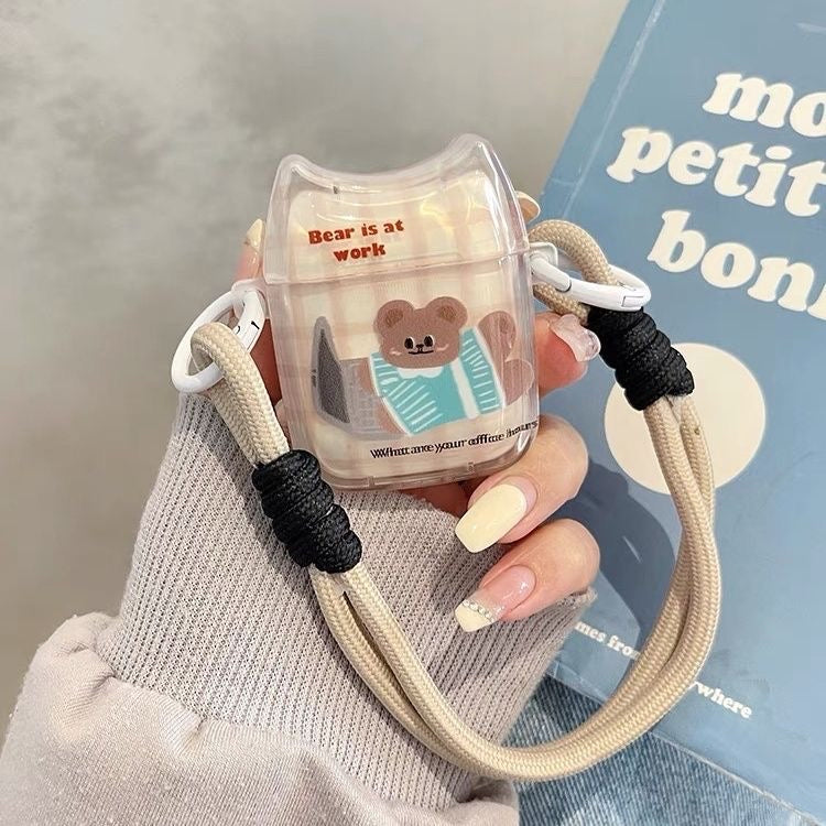 WORKING BEAR AIRPOD CASE