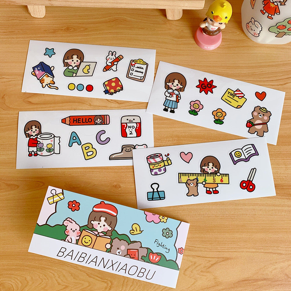 CUTE CHARACTER STICKER BOOKLET