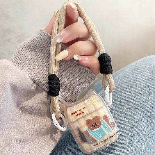 WORKING BEAR AIRPOD CASE