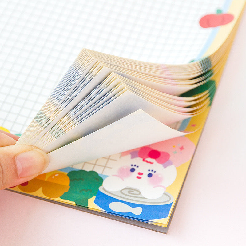 CUTE PUPPY WRITING PAD WITH HARDBOARD ON THE BACK