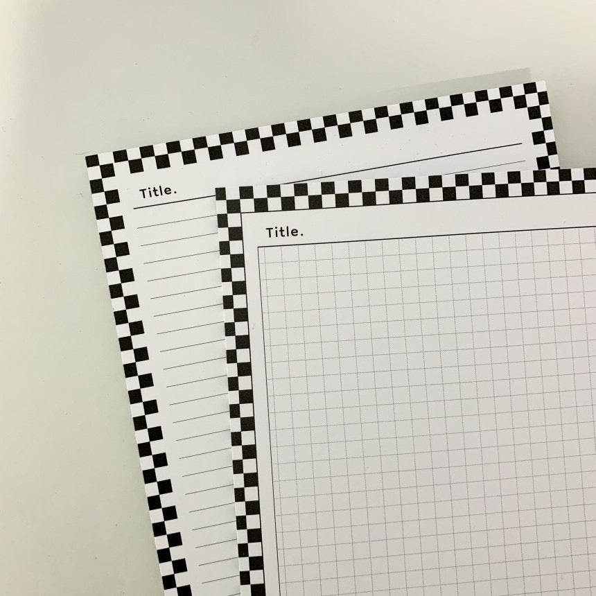 CHECK PATTERN WRITING PAD