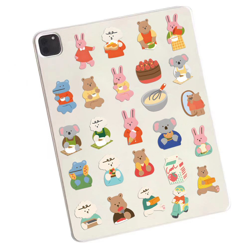 COLOURFUL ANIMAL ILLUSTRATION STICKERS
