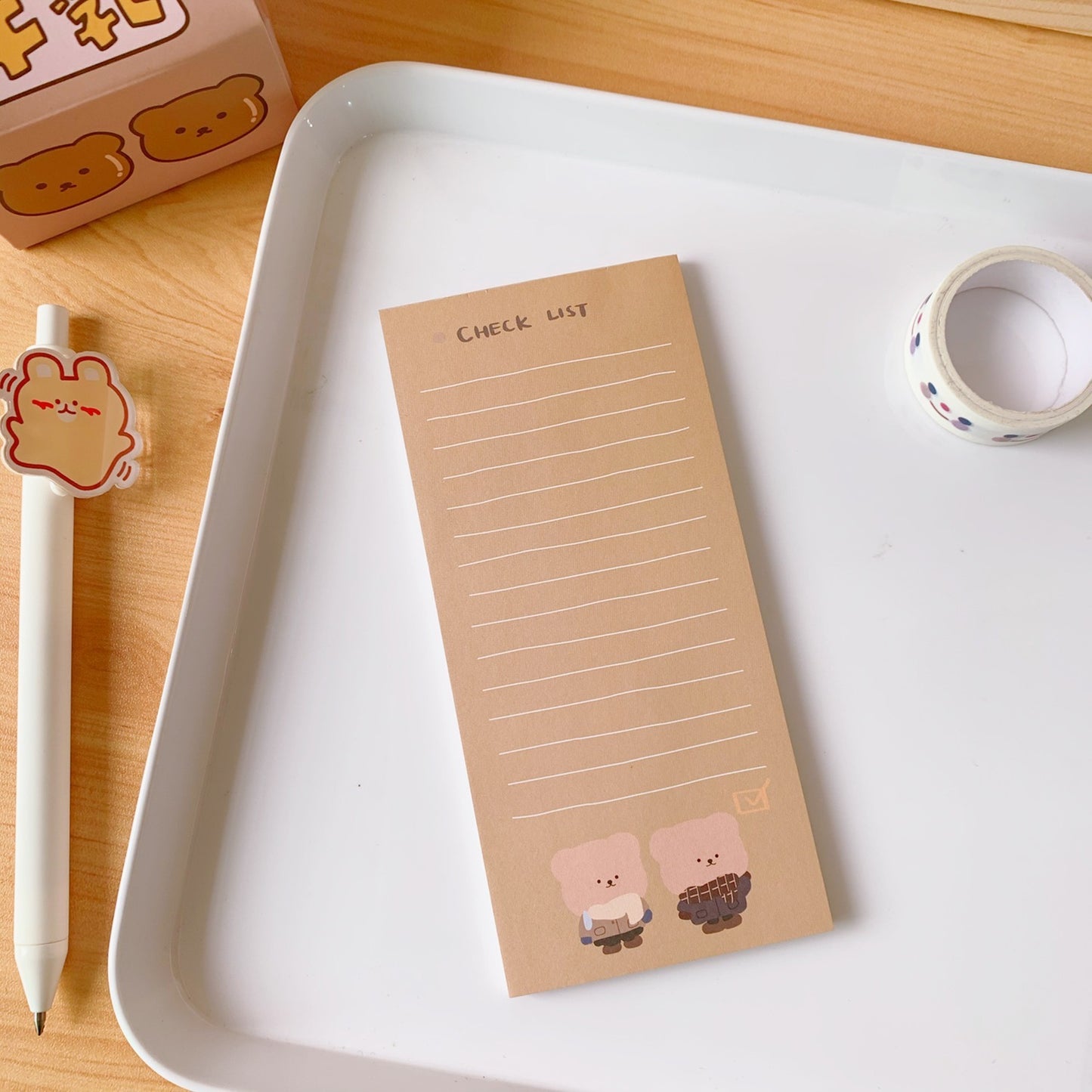 CARAMEL BEAR NOTEPAD