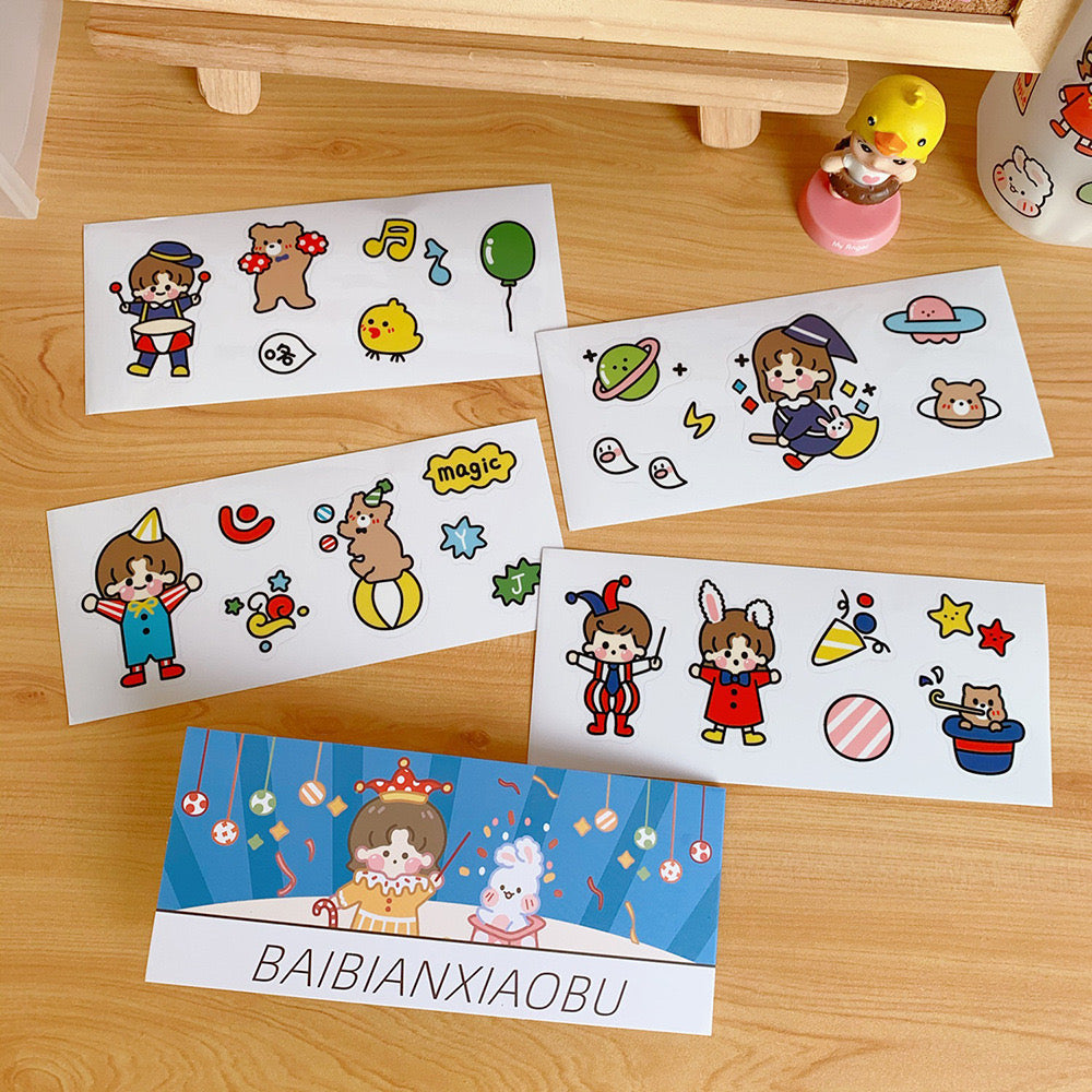 CUTE CHARACTER STICKER BOOKLET