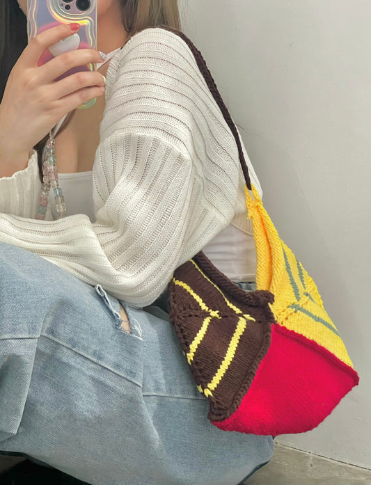 Mom’s red and yellow bag