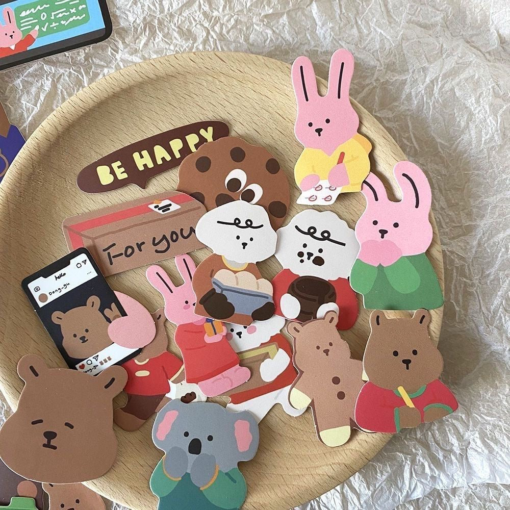 COLOURFUL ANIMAL ILLUSTRATION STICKERS