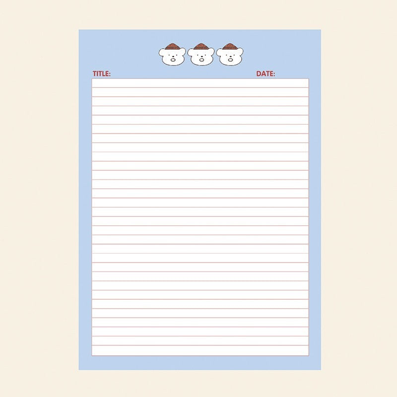 THREE DOGS WRITING PAD