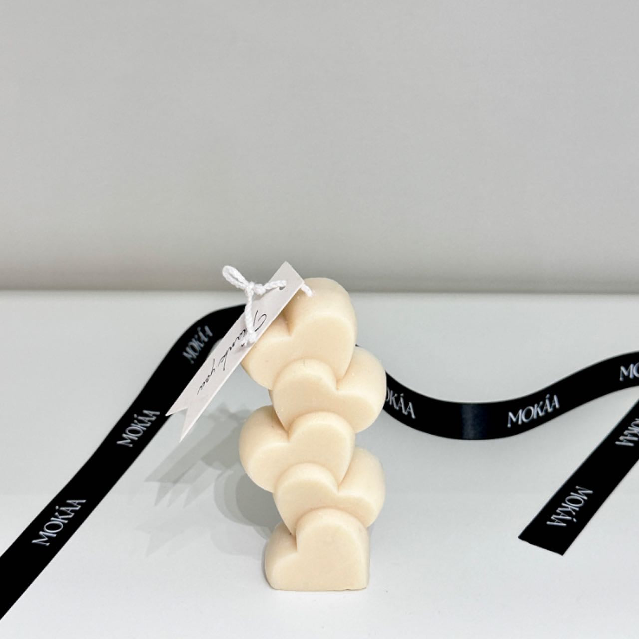 HEART-SHAPED PILLAR CANDLE