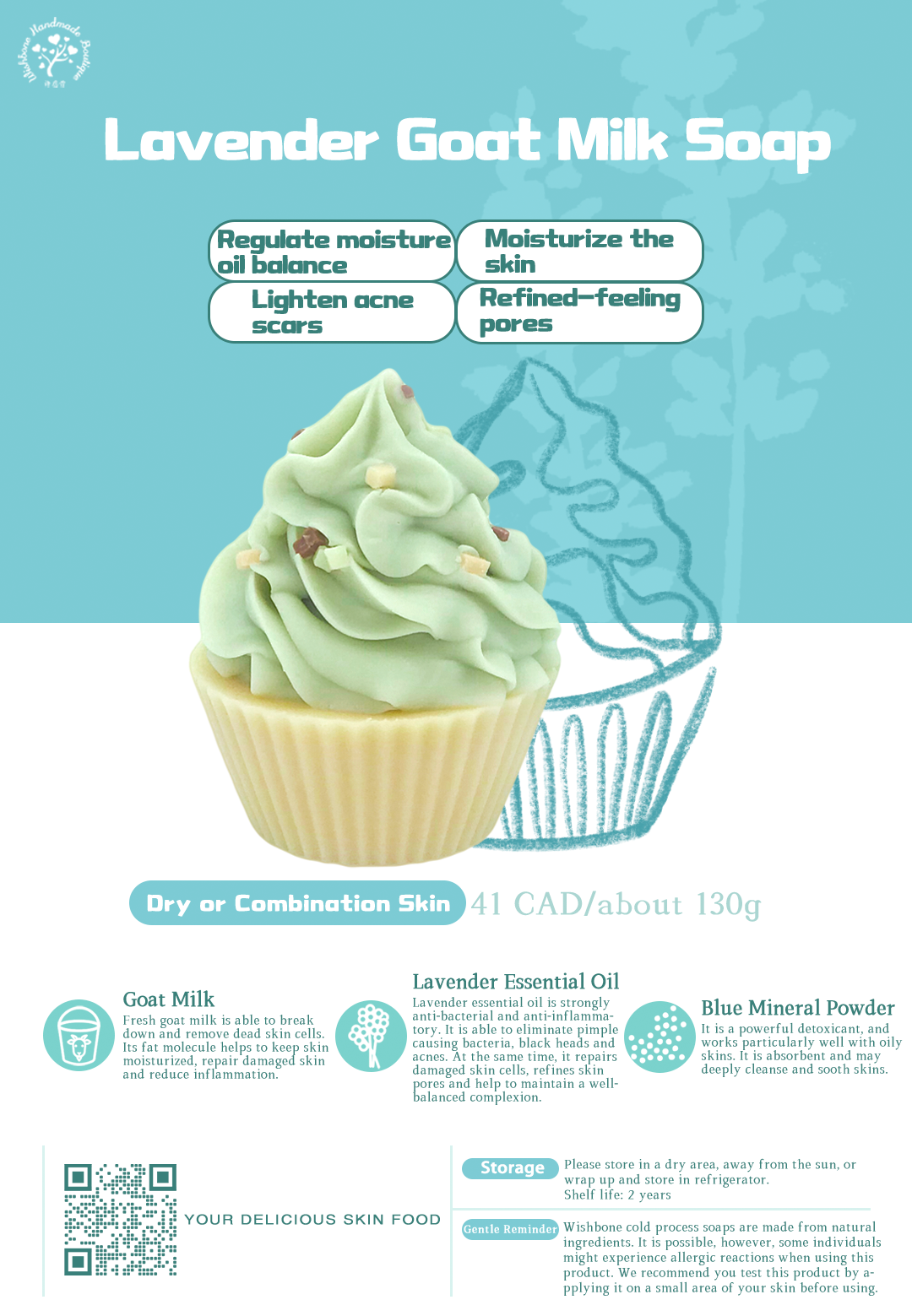 LAVENDER GOAT MILK SOAP