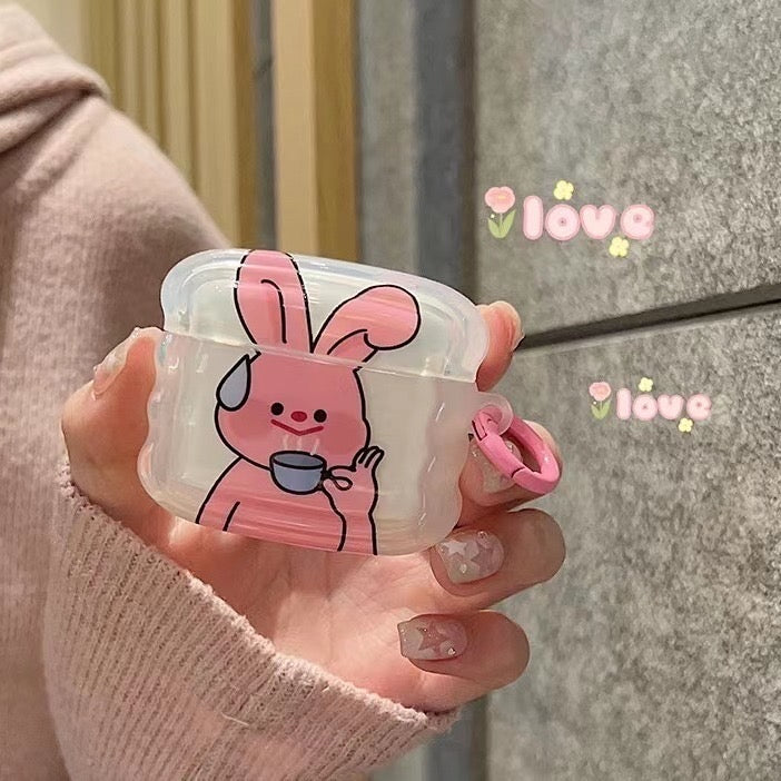 TEA RABBIT AIRPOD CASE