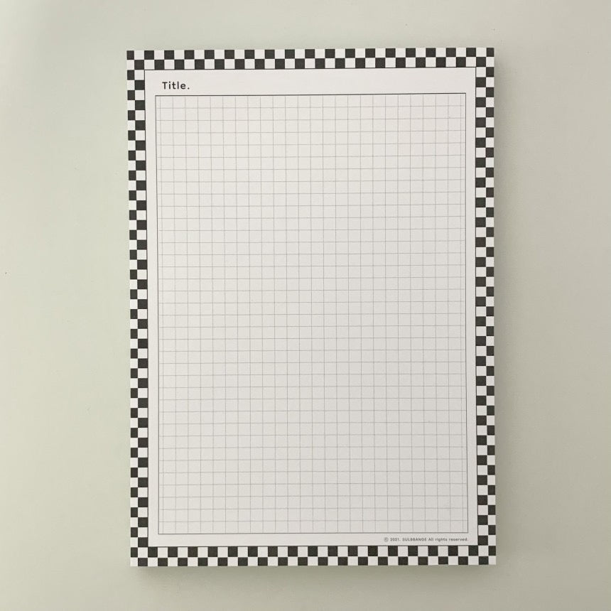 CHECK PATTERN WRITING PAD