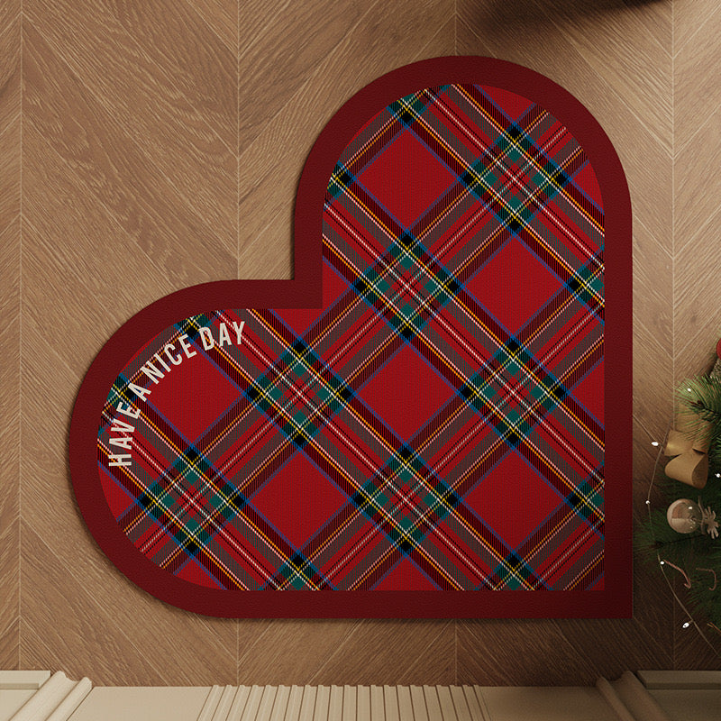 CHRISTMAS HEART-SHAPE MAT