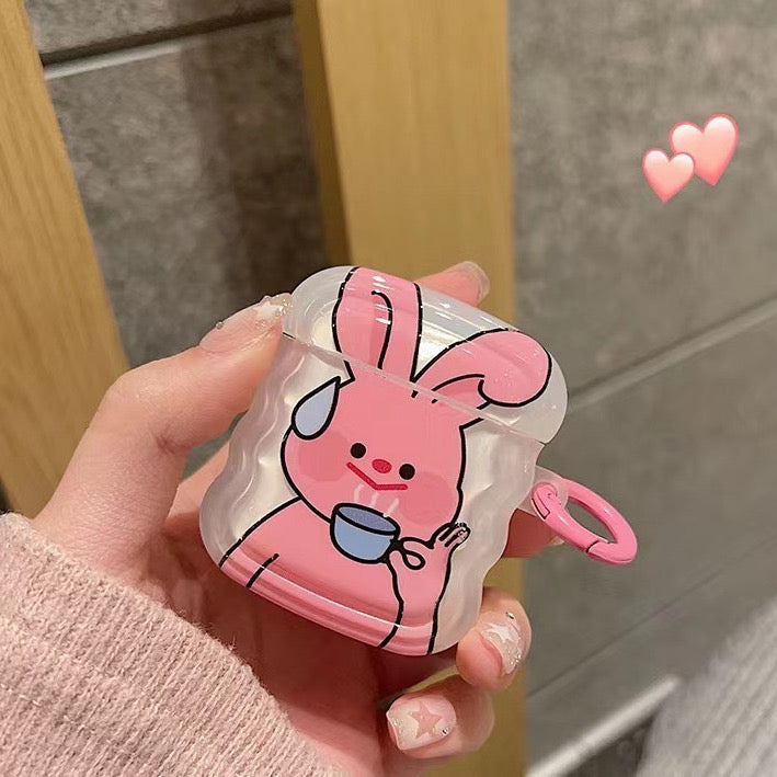 TEA RABBIT AIRPOD CASE