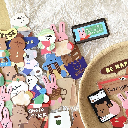 COLOURFUL ANIMAL ILLUSTRATION STICKERS