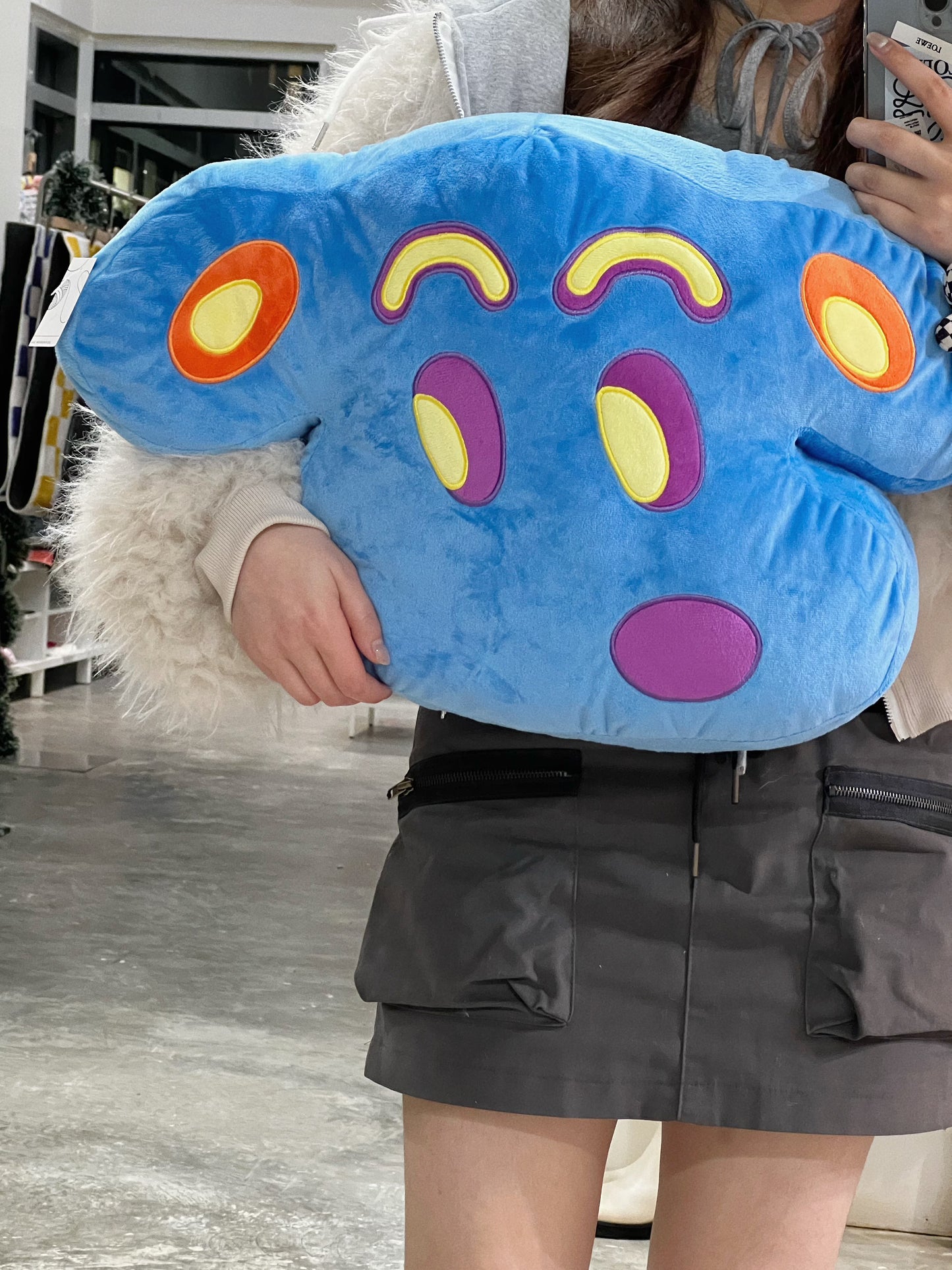 BLUE DOG PLUSH TOY/ PLUSH PILLOW