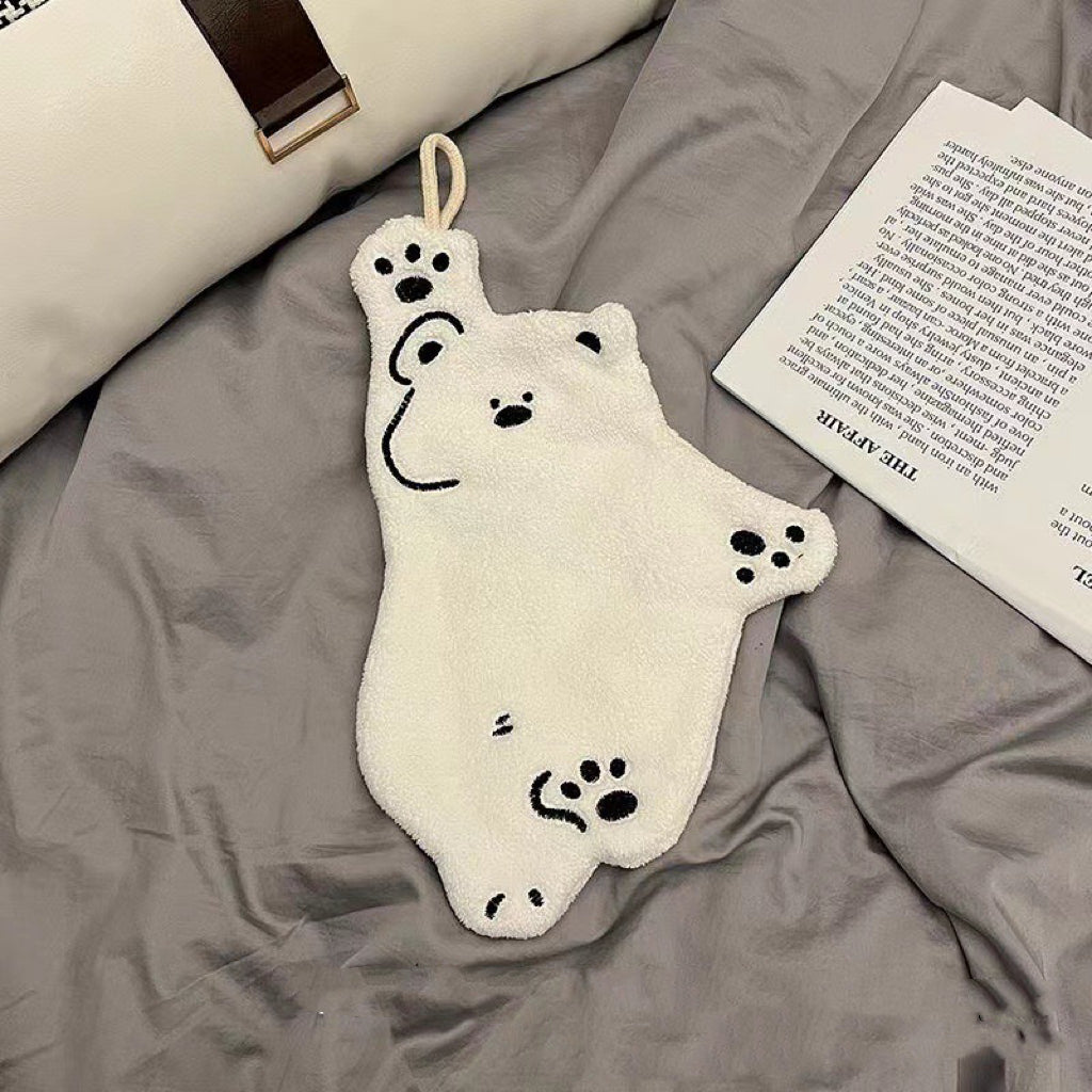 PANDA AND POLAR BEAR HAND TOWEL