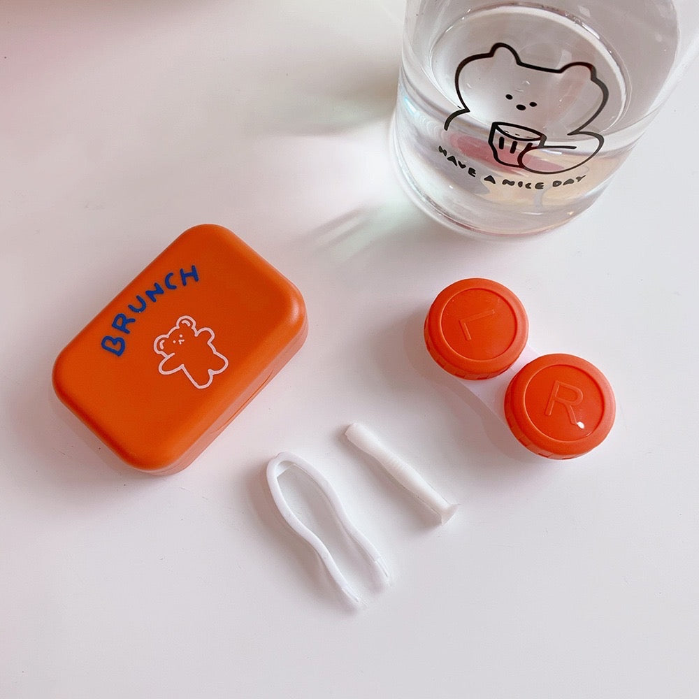 BRUNCH BEAR CONTACT LENSES CASE