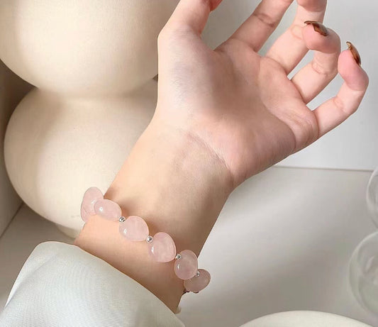 HEART ROSE QUARTZ