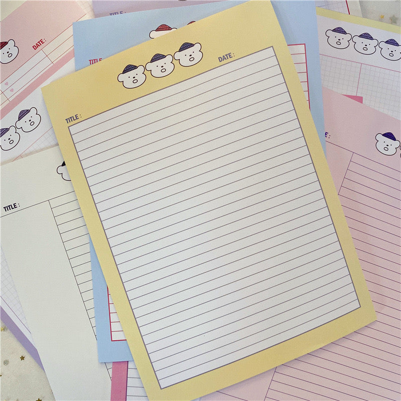 THREE DOGS WRITING PAD