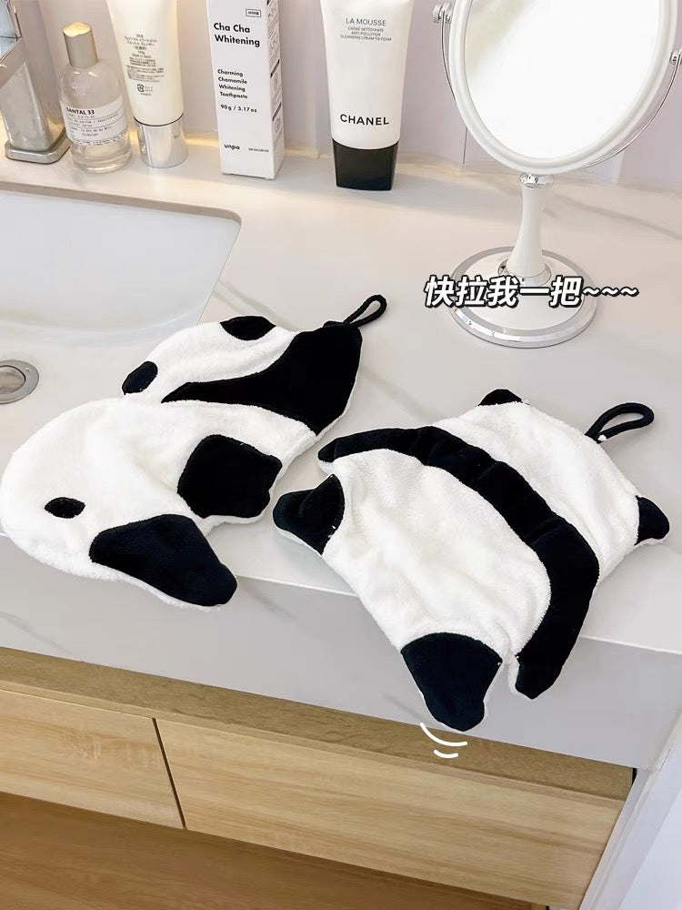 PANDA AND POLAR BEAR HAND TOWEL