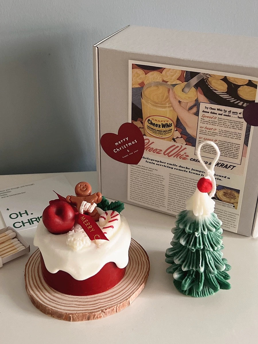 CHRISTMAS CAKE CANDLE