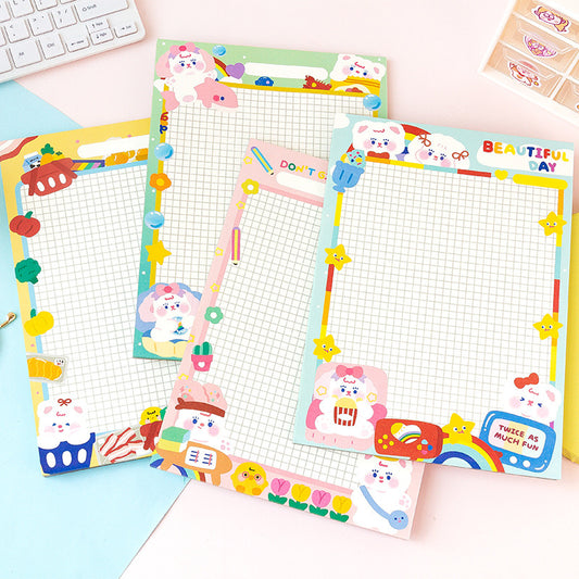 CUTE PUPPY WRITING PAD WITH HARDBOARD ON THE BACK
