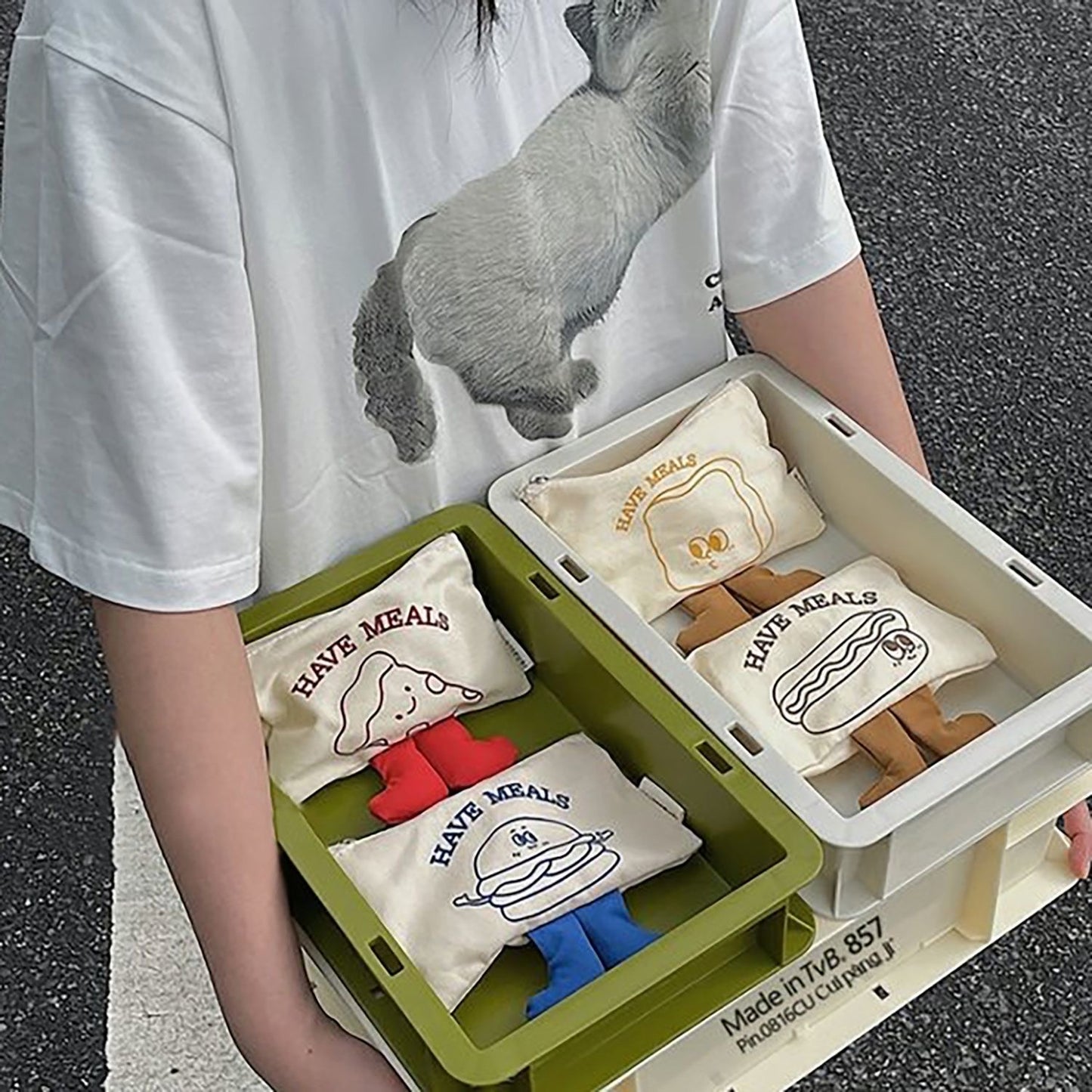 HAVE MEALS STORAGE BAG WITH LITTLE FEET