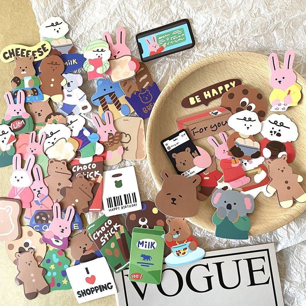 COLOURFUL ANIMAL ILLUSTRATION STICKERS