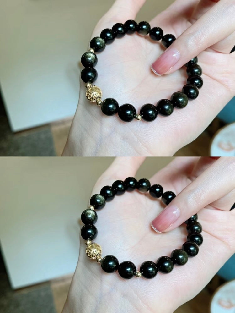 CAT’S EYE GOLD OBSIDIANS