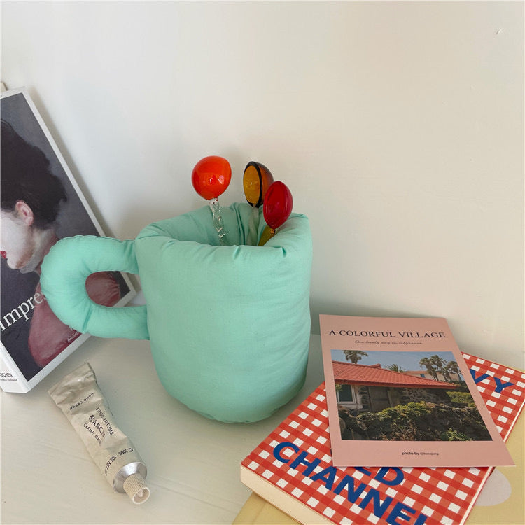 FABRIC CUP HOLDER/ MUG-SHAPED STORAGE BAG/ PEN AND BRUSH HOLDER