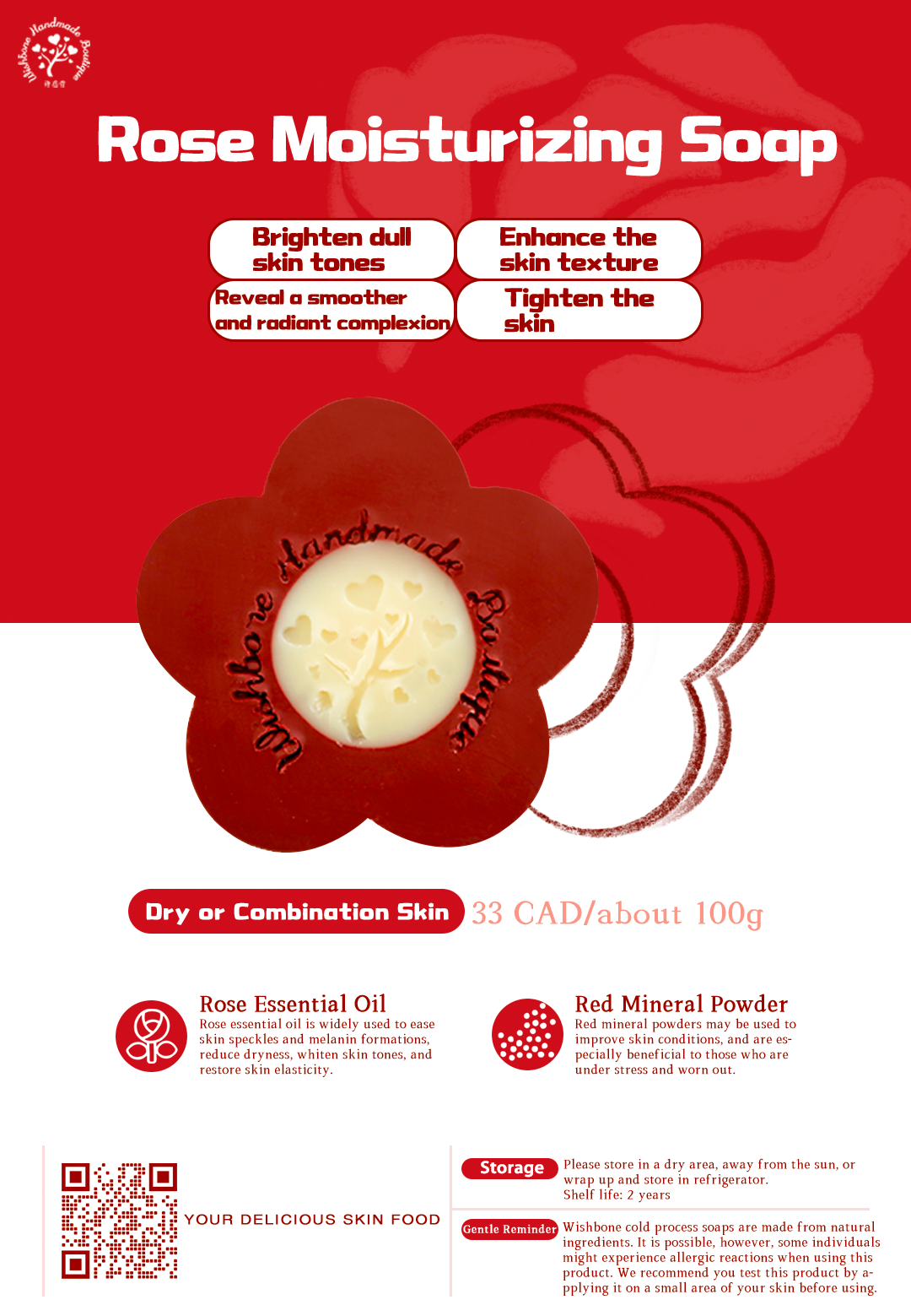 ROSE MOISTURIZING SOAP