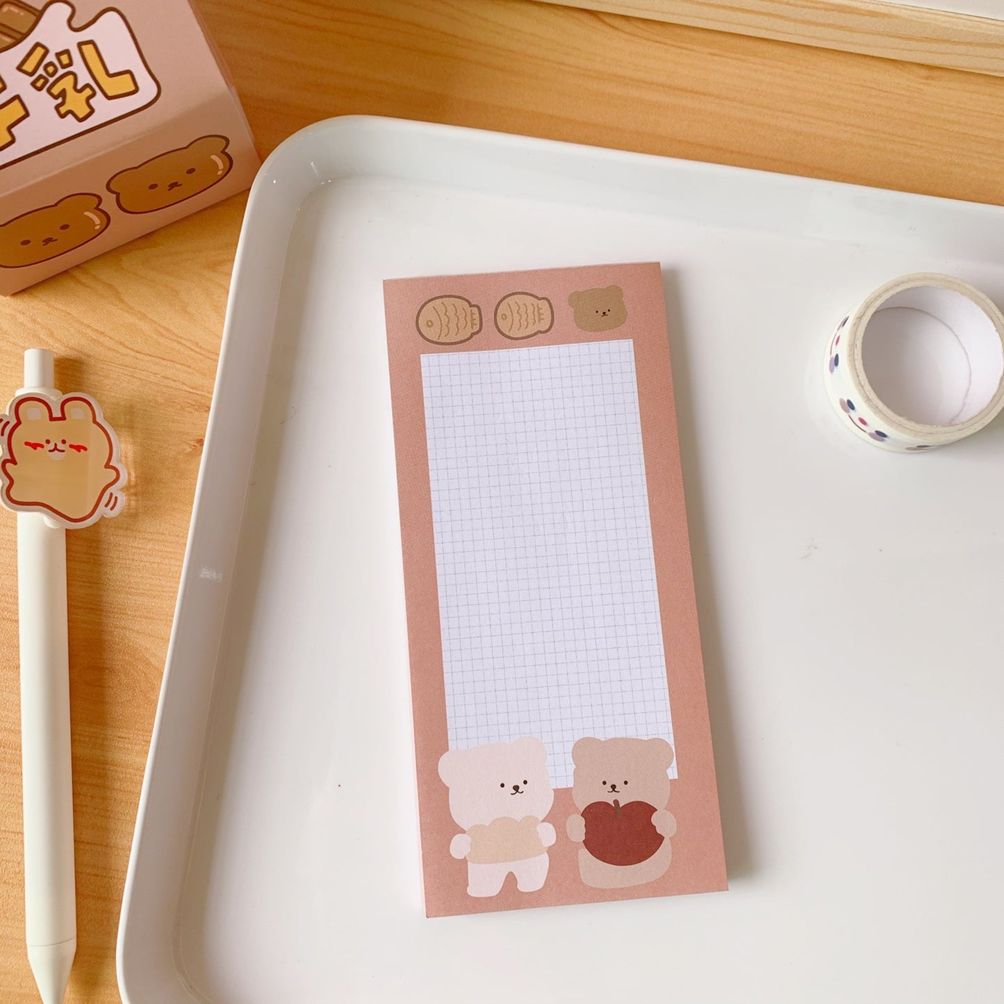 CARAMEL BEAR NOTEPAD
