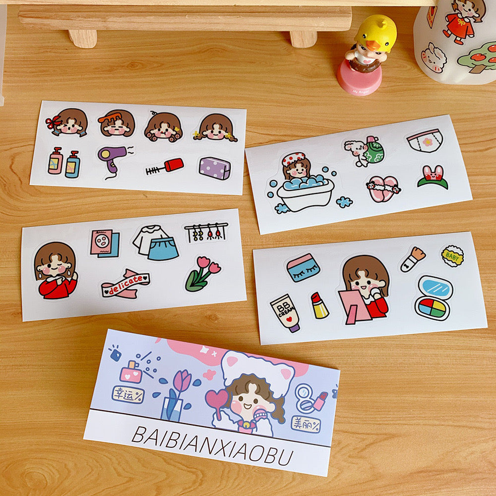 CUTE CHARACTER STICKER BOOKLET