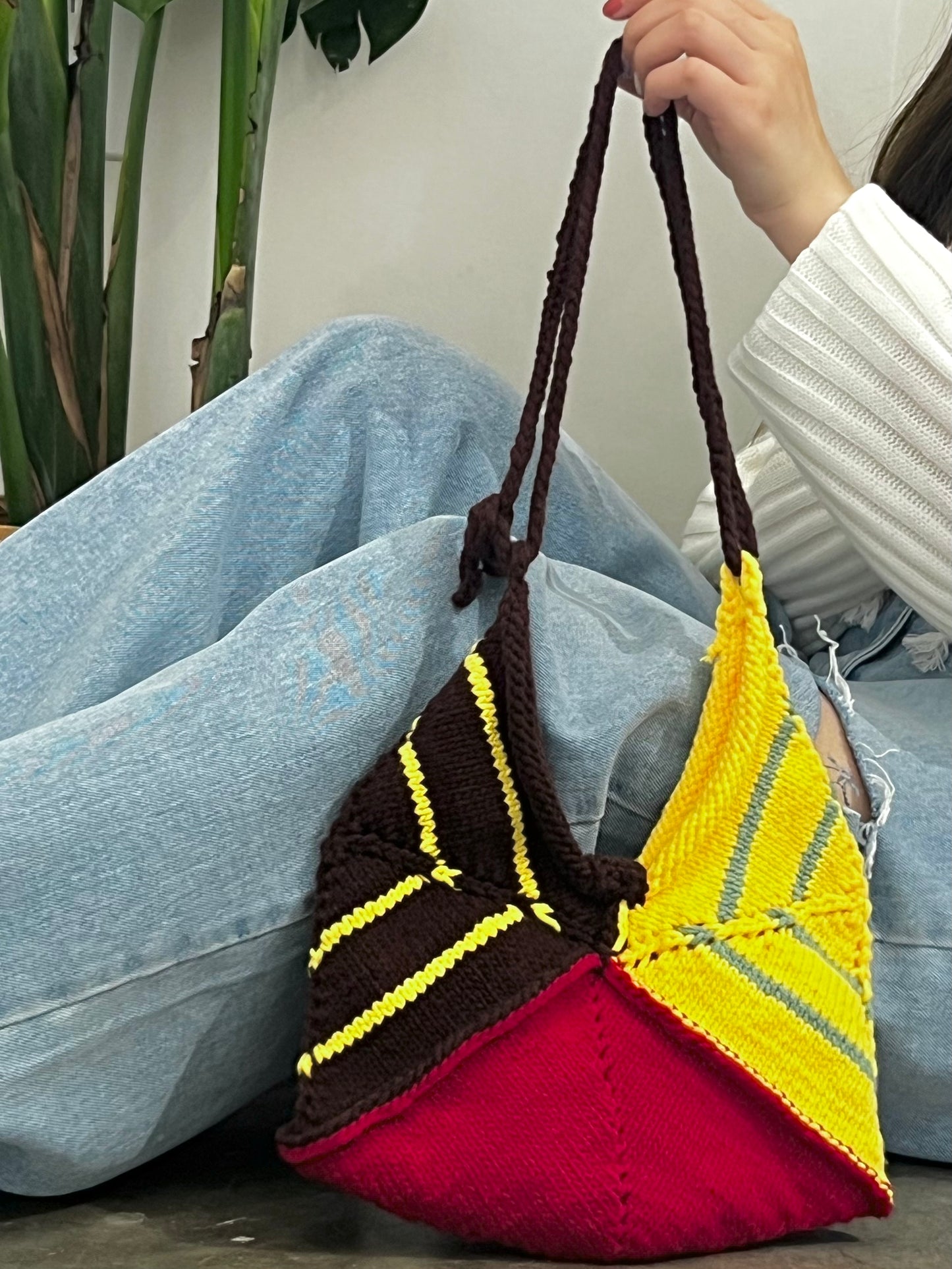 Mom’s red and yellow bag