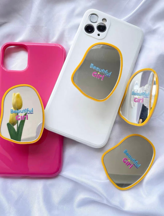 MIRROR FOLDABLE PHONE HOLDER