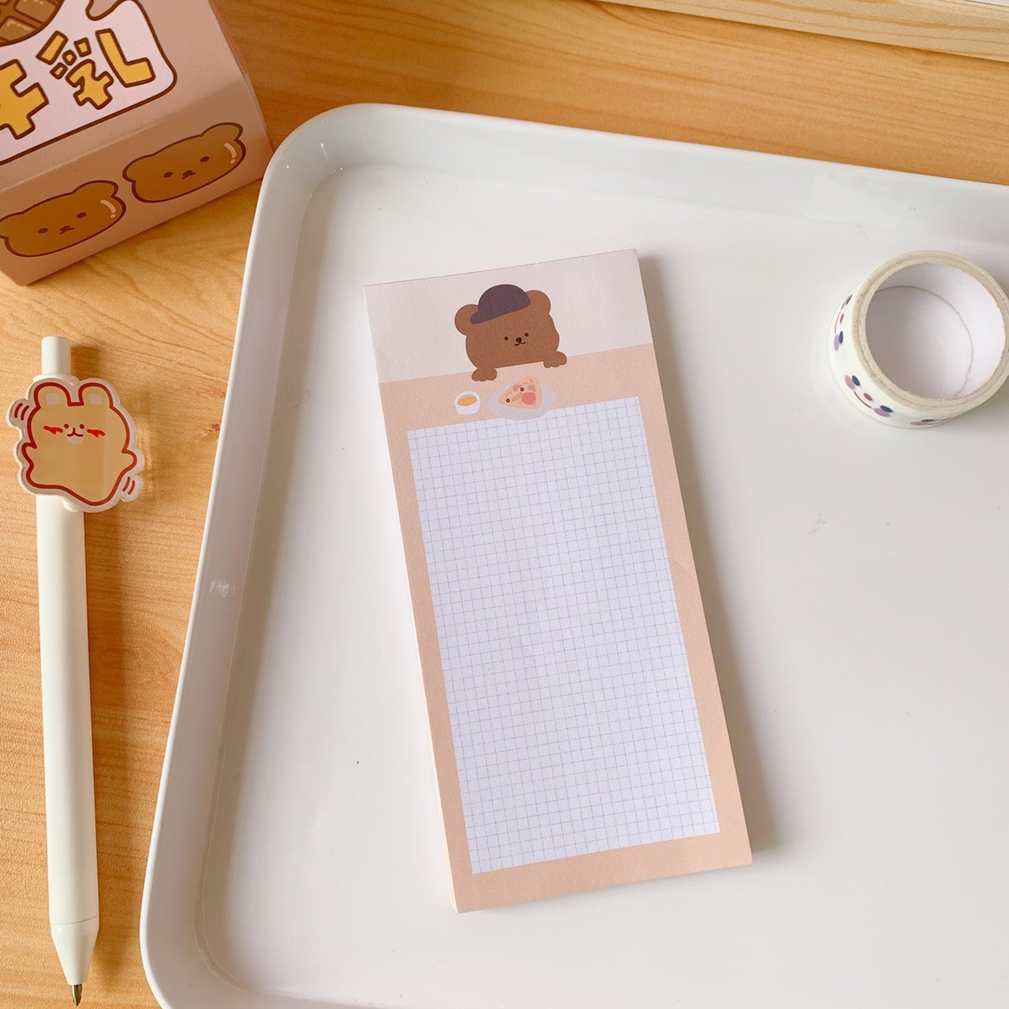 CARAMEL BEAR NOTEPAD