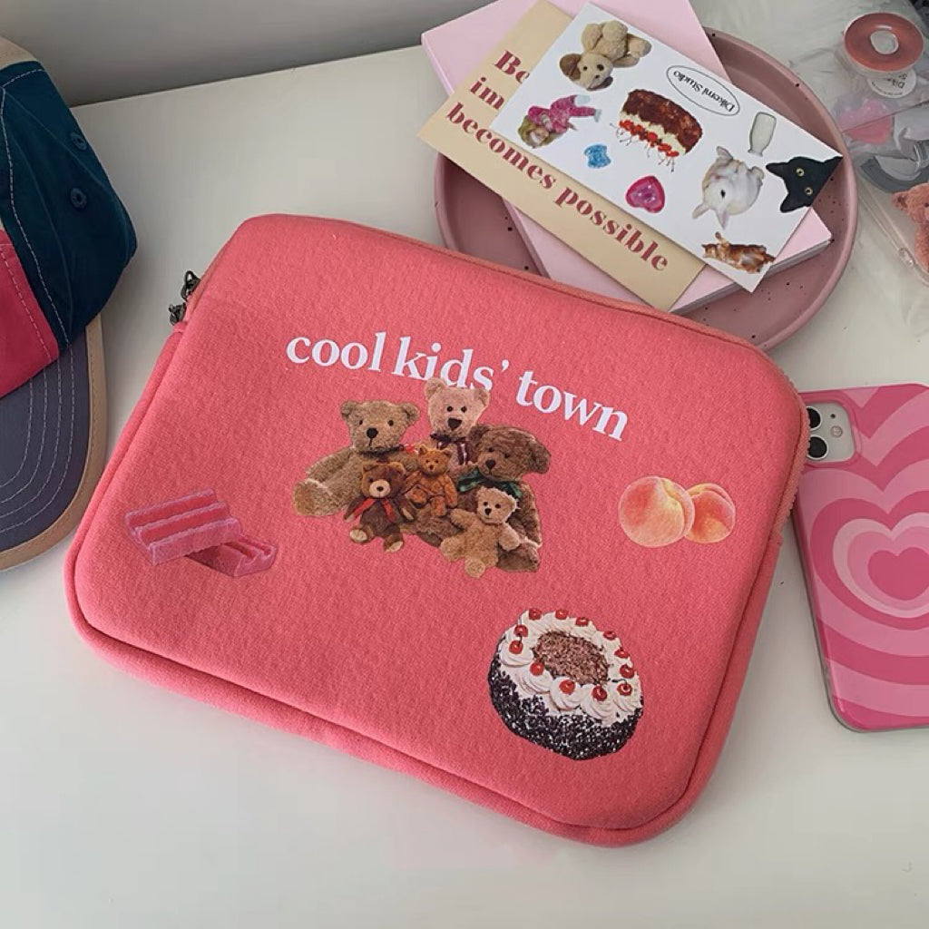 COOKIE TOWN BEARS LAPTOP / IPAD BAG