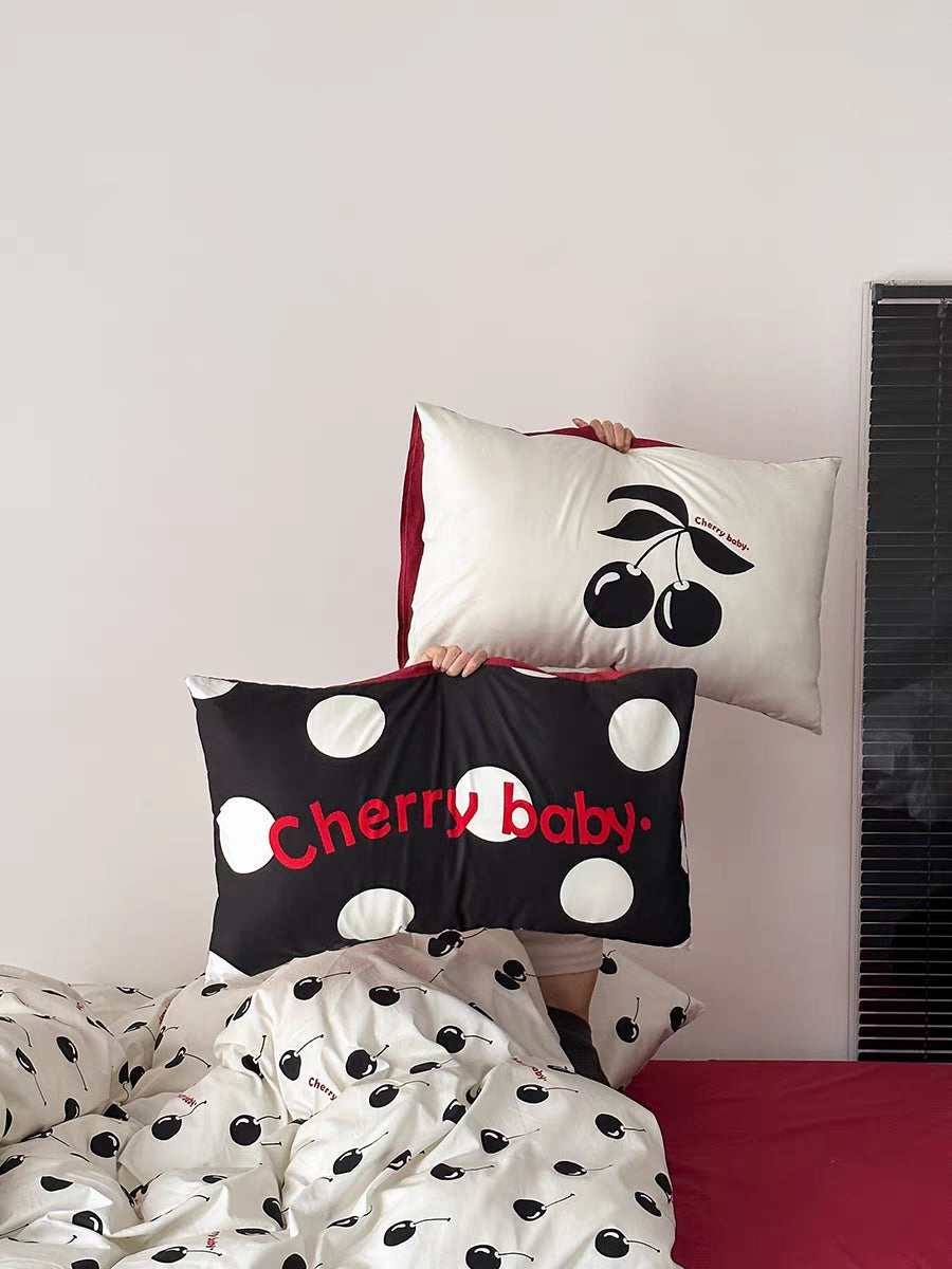 CHERRY PILLOWCASE