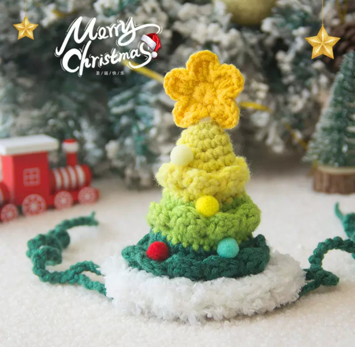 CHRISTMAS TREE PET HAT