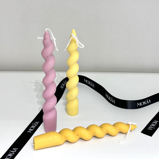 TWISTED TAPER CANDLE