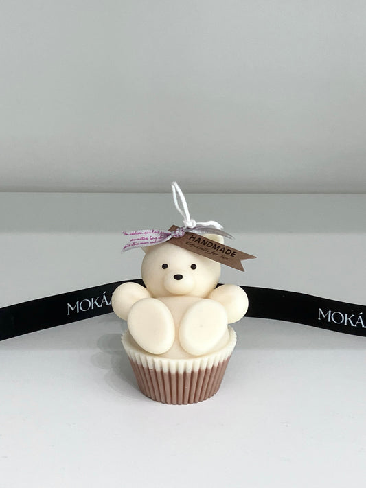 TEDDY BEAR CUPCAKE CANDLE