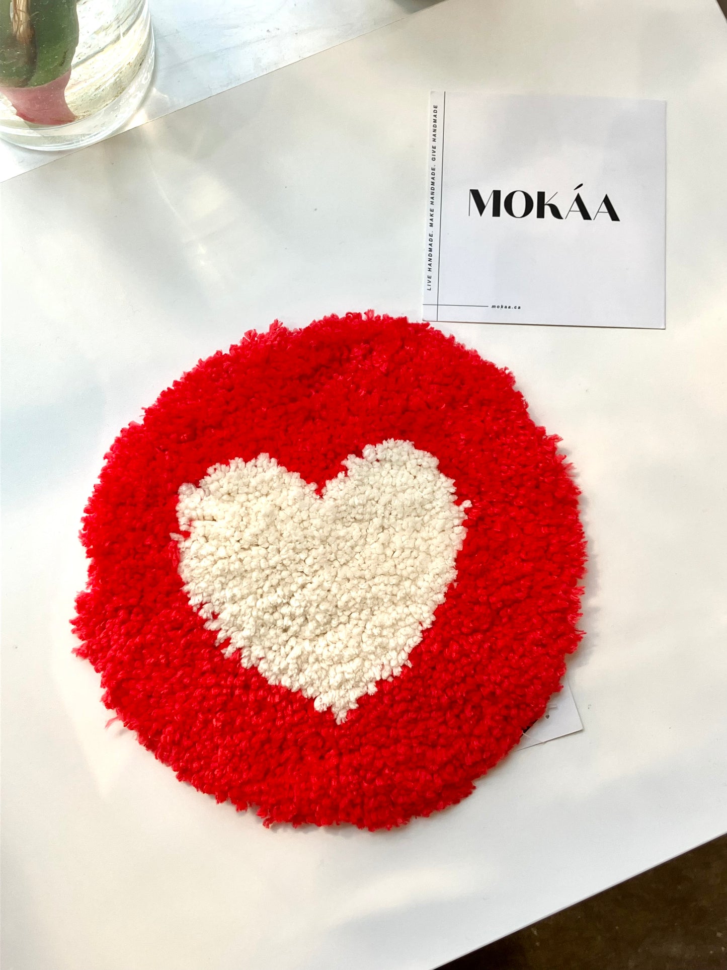 LIKE BUTTON TUFTED COASTER