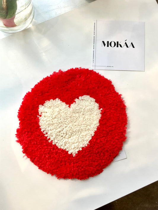 LIKE BUTTON TUFTED COASTER