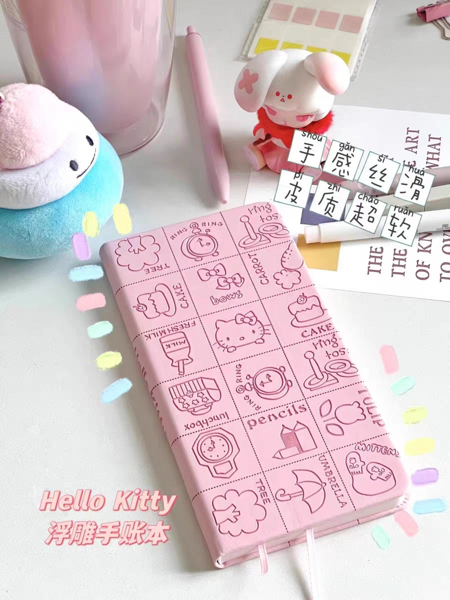 HELLO KITTY EMBOSSED NOTEBOOK/ PLANNER