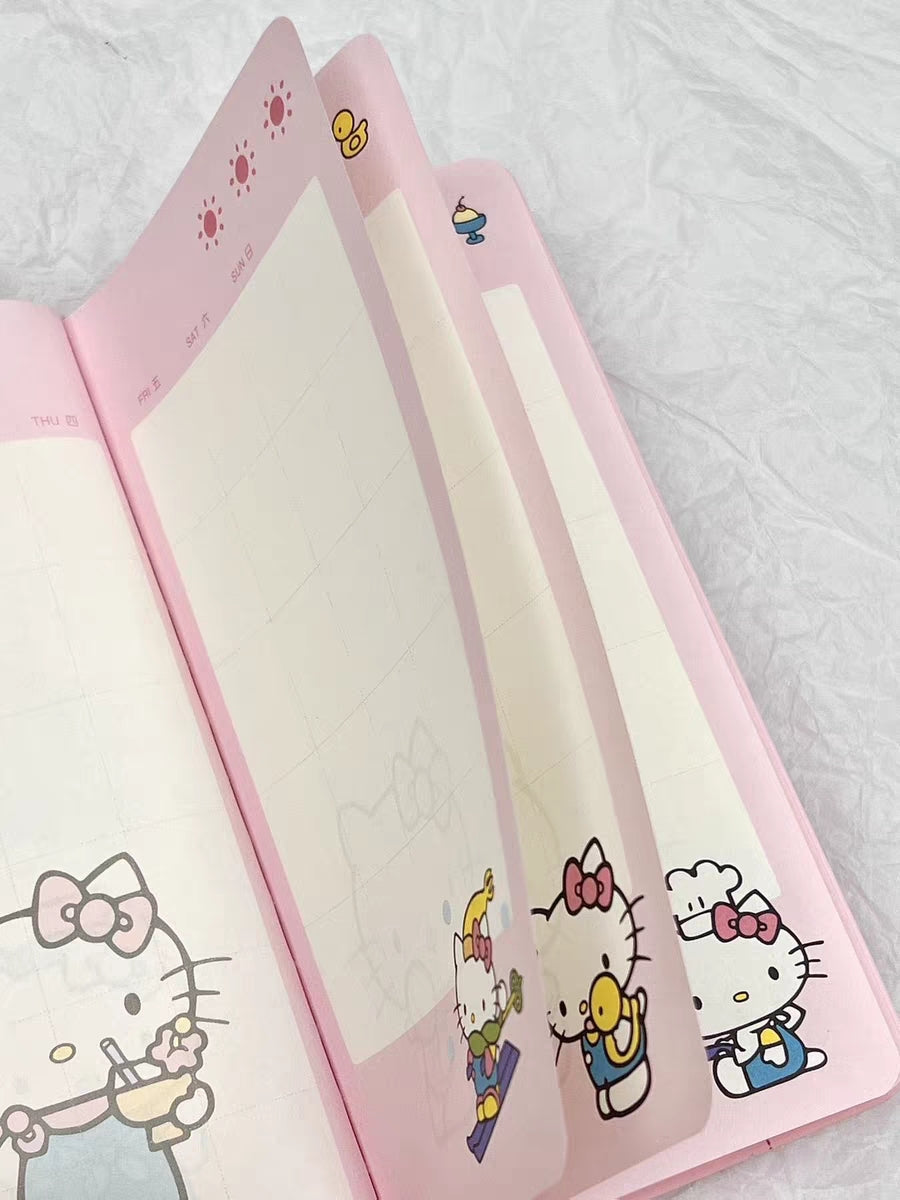 HELLO KITTY EMBOSSED NOTEBOOK/ PLANNER