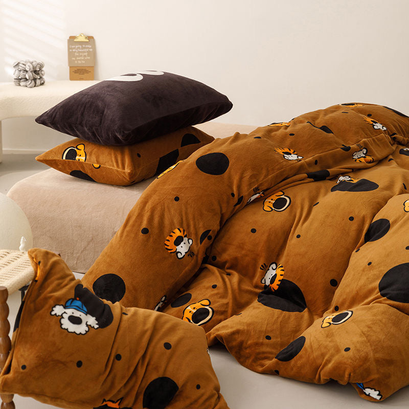 COFFEE DOG BEDDING SET