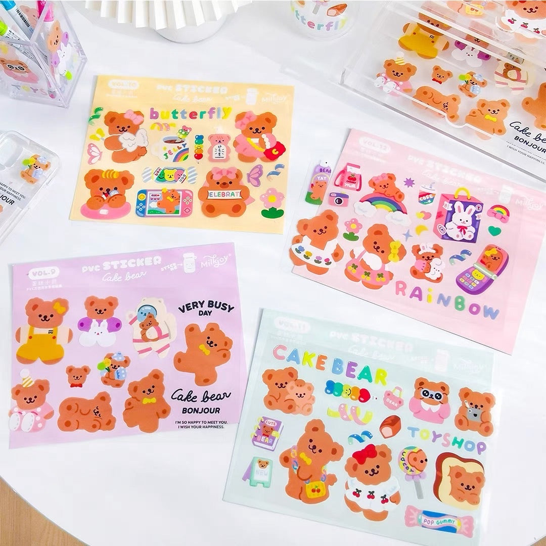 CAKE BEAR TRANSPARENT STICKER