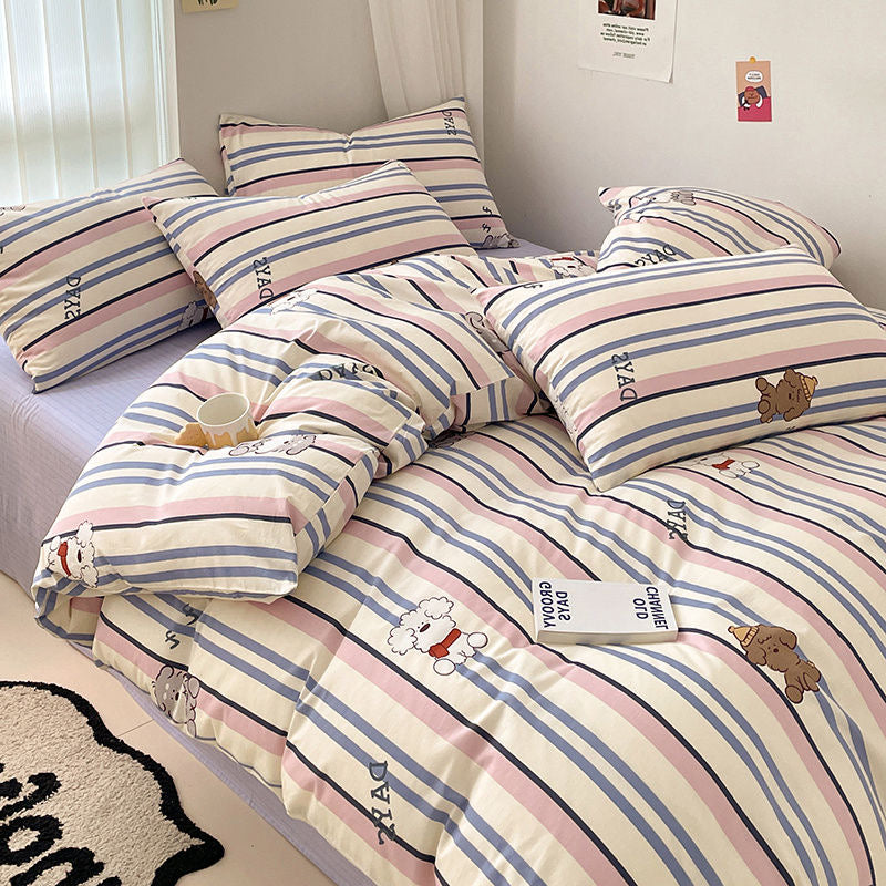 STRIATED PUPPY BEDDING SET