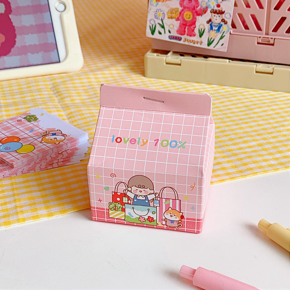 CUTE GIRL NOTEPAD BOX