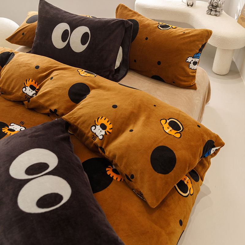 COFFEE DOG BEDDING SET